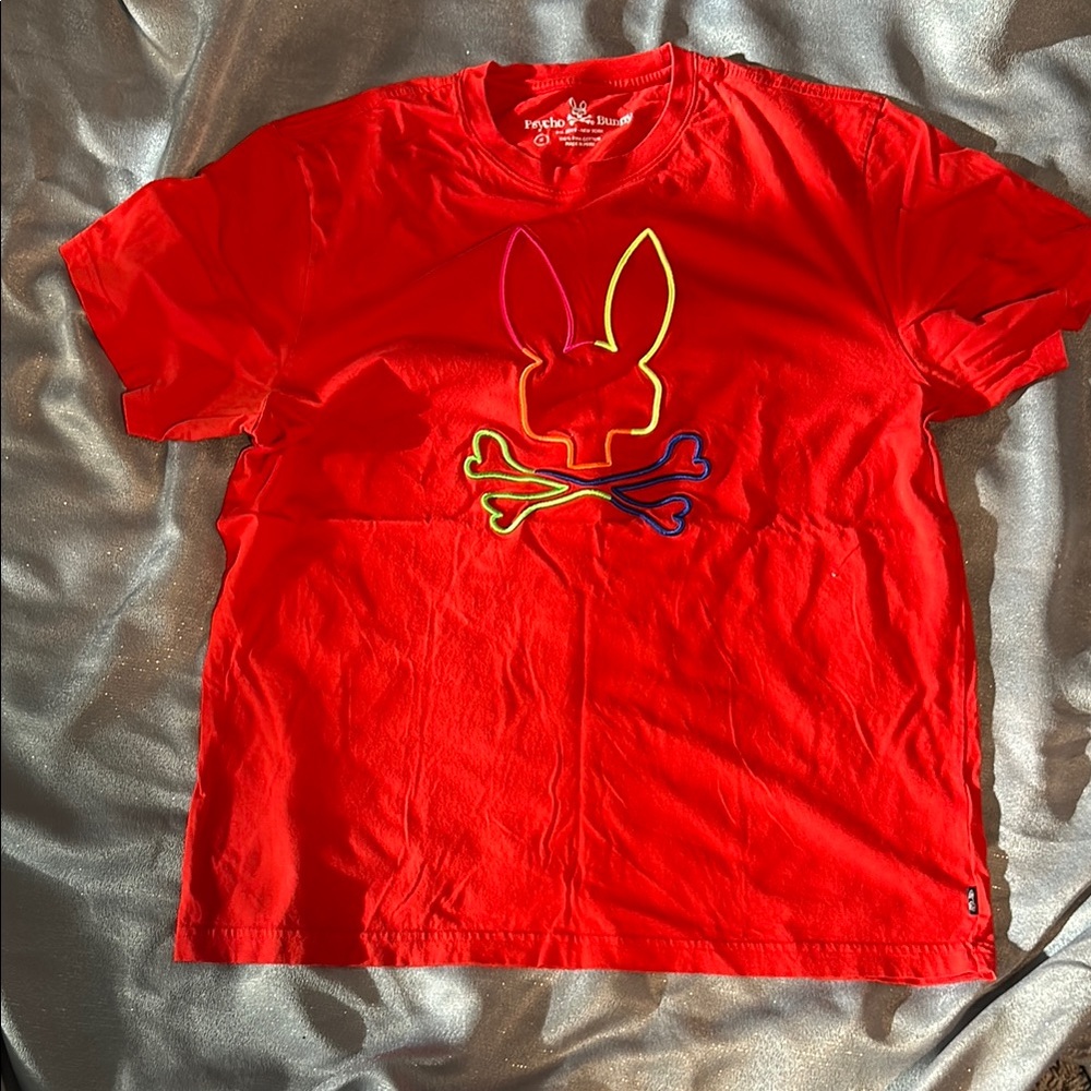 Psycho Bunny Kids Red Graphic T-Shirt